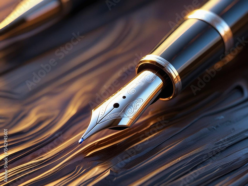 fountain pen on paper