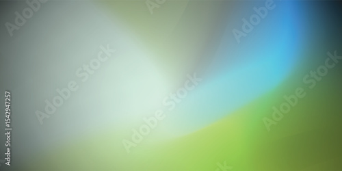 Abstract nature blurred background. Green gradient backdrop with sunlight. Ecology concept for your graphic design, banner or poster. Vector illustration. vector eps10