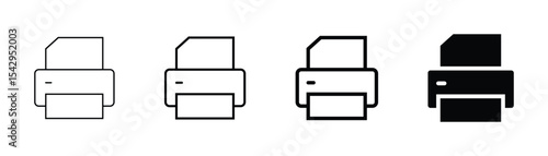 Print icon set. printer icon vector for apps and websites.