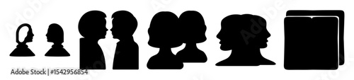 Evolution of Human Connection through Silhouettes and Reflections in a Digital Age