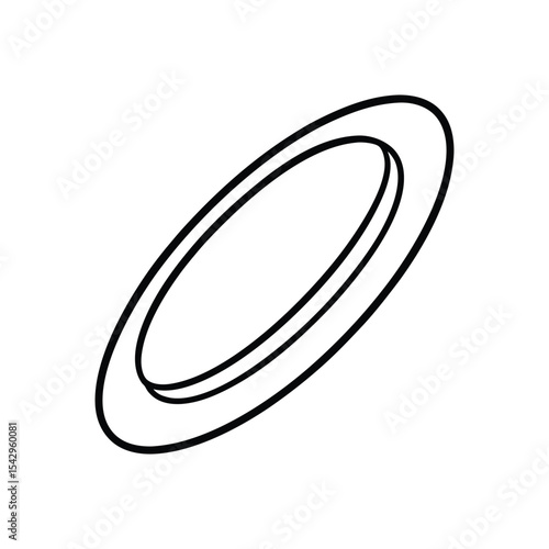 frisbee line art