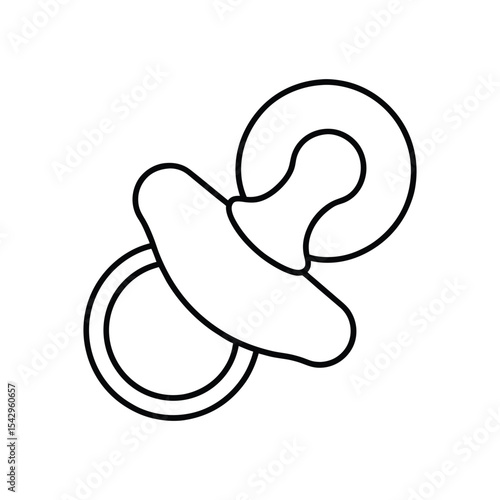 pacifier line art