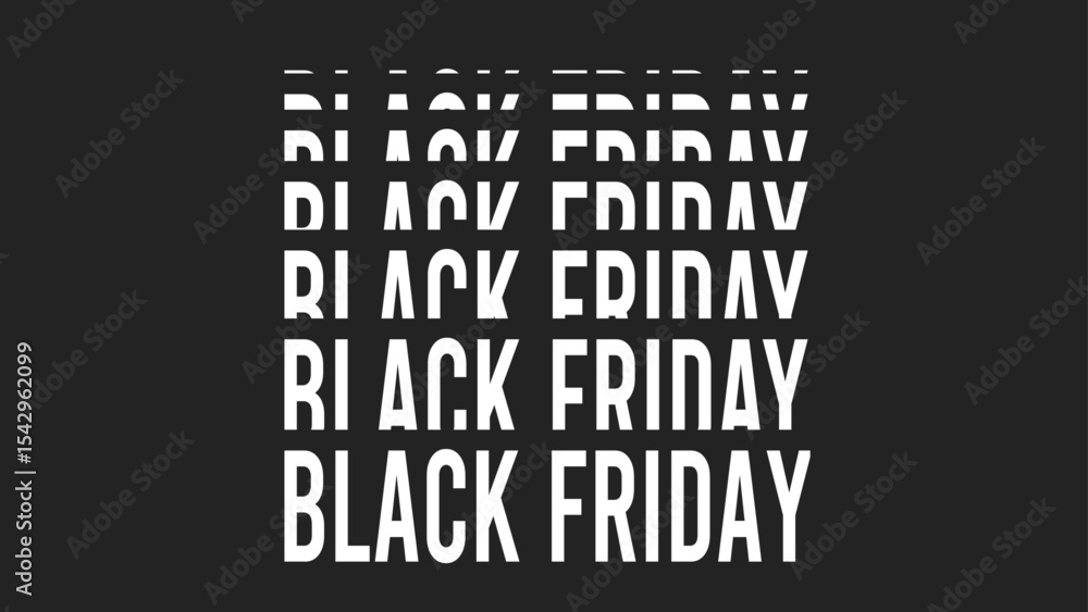 Obraz premium Black Friday typography banner.Horizontal text Black friday sale on black background.Big sale.Graphic elements.Design template for Black Friday sale.