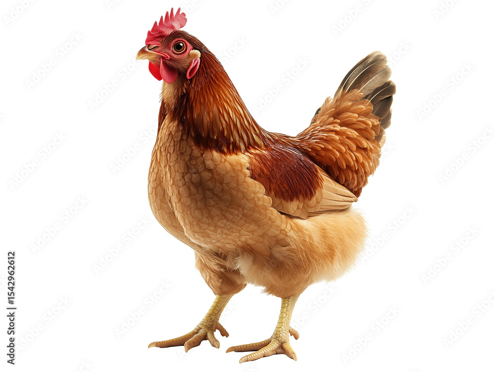 Fototapeta premium chicken on a transparent background