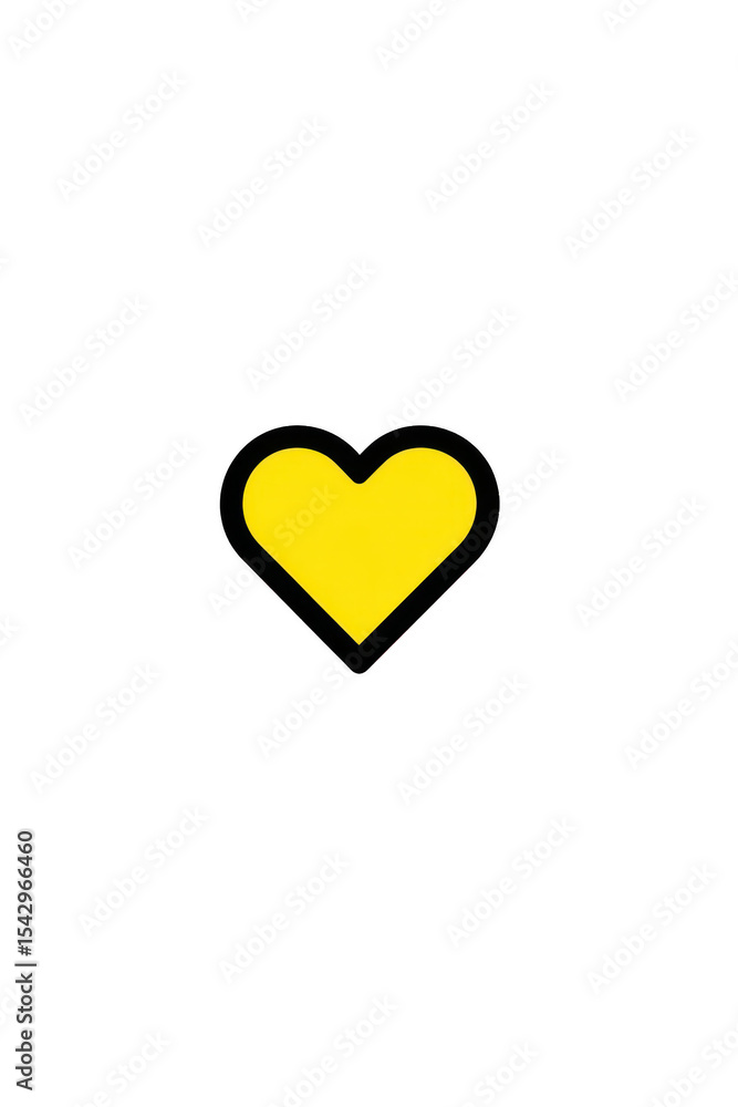 Yellow Heart Icon Yellow Heart Icon