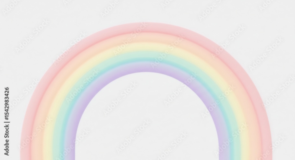 Obraz premium パステル虹 柔らかな光 優しい雰囲気 幸せな背景. AI Generated