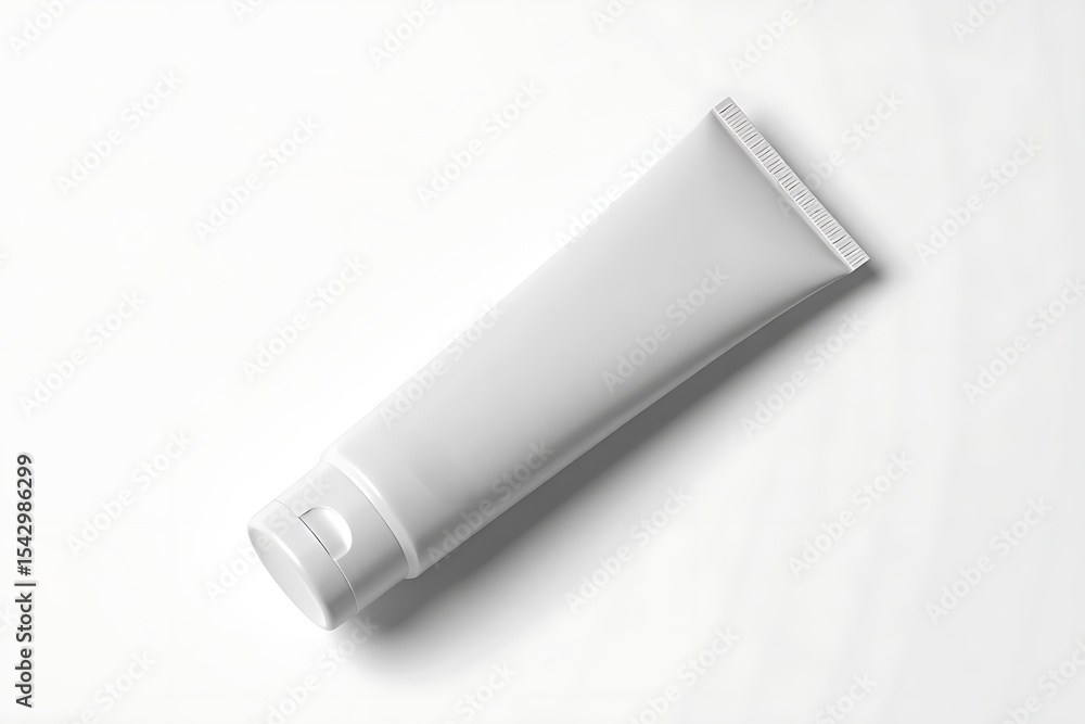 White Tube Mockup Cosmetic Product Design White Tube Mockup Cosmetic Product Design