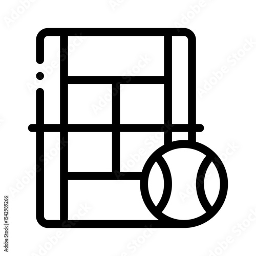tennis court line icon