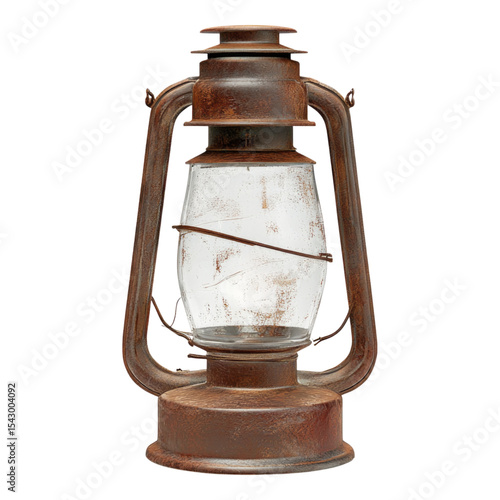 Vintage Lantern Isolated on Transparent Background for Design Use