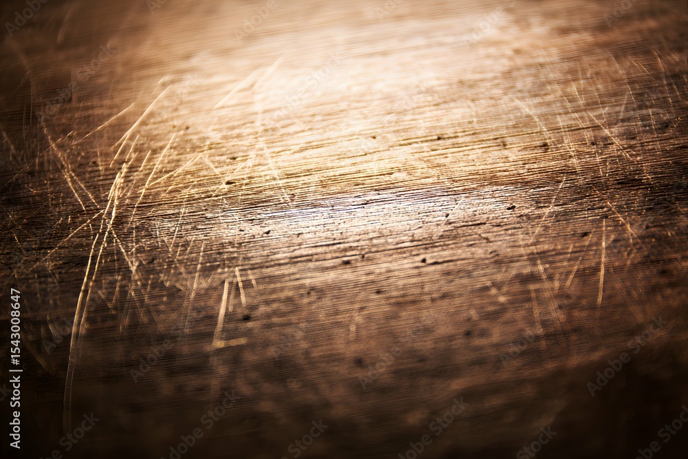 Fototapeta premium Close-up of scratched wood surface showcasing texture for design or wear concepts.