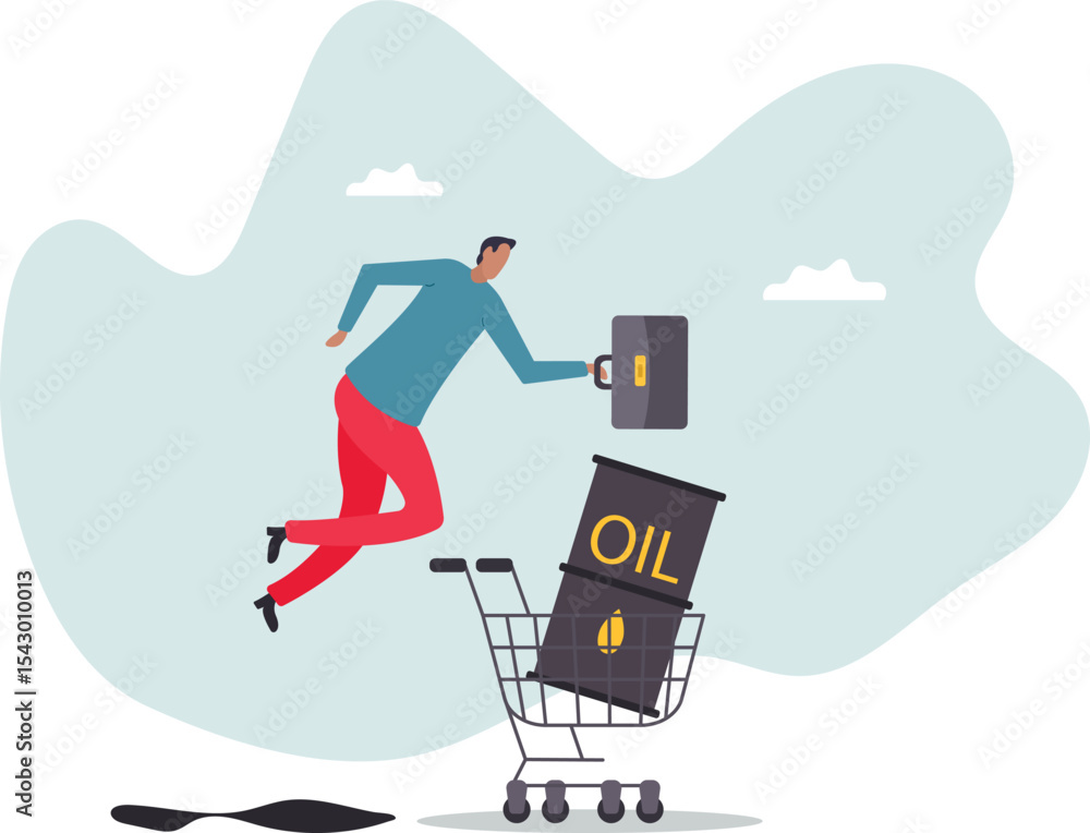 Crude oil investment, buy oil stock to make profit, fuel, power or energy company.character for design. Crude oil investment, buy oil stock to make profit, fuel, power or energy company.character for design.