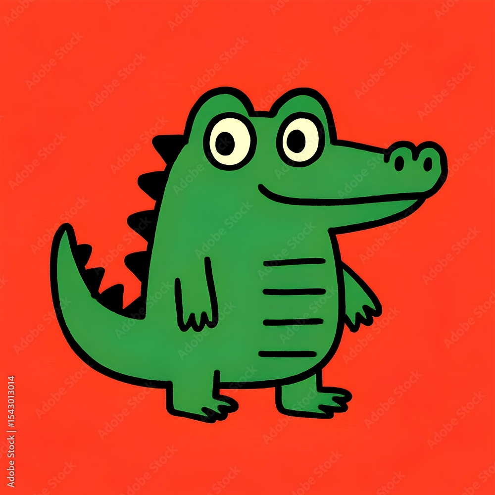 Fototapeta premium little crocodile