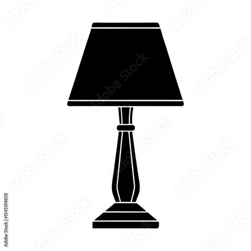 Table lamp lighting fixture interior design home decor illumination object silhouette