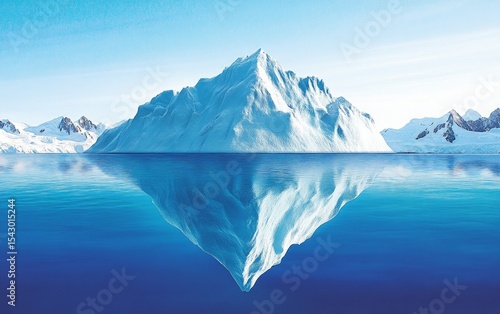 Wallpaper Mural Iceberg Reflection On Calm Ocean Water Torontodigital.ca