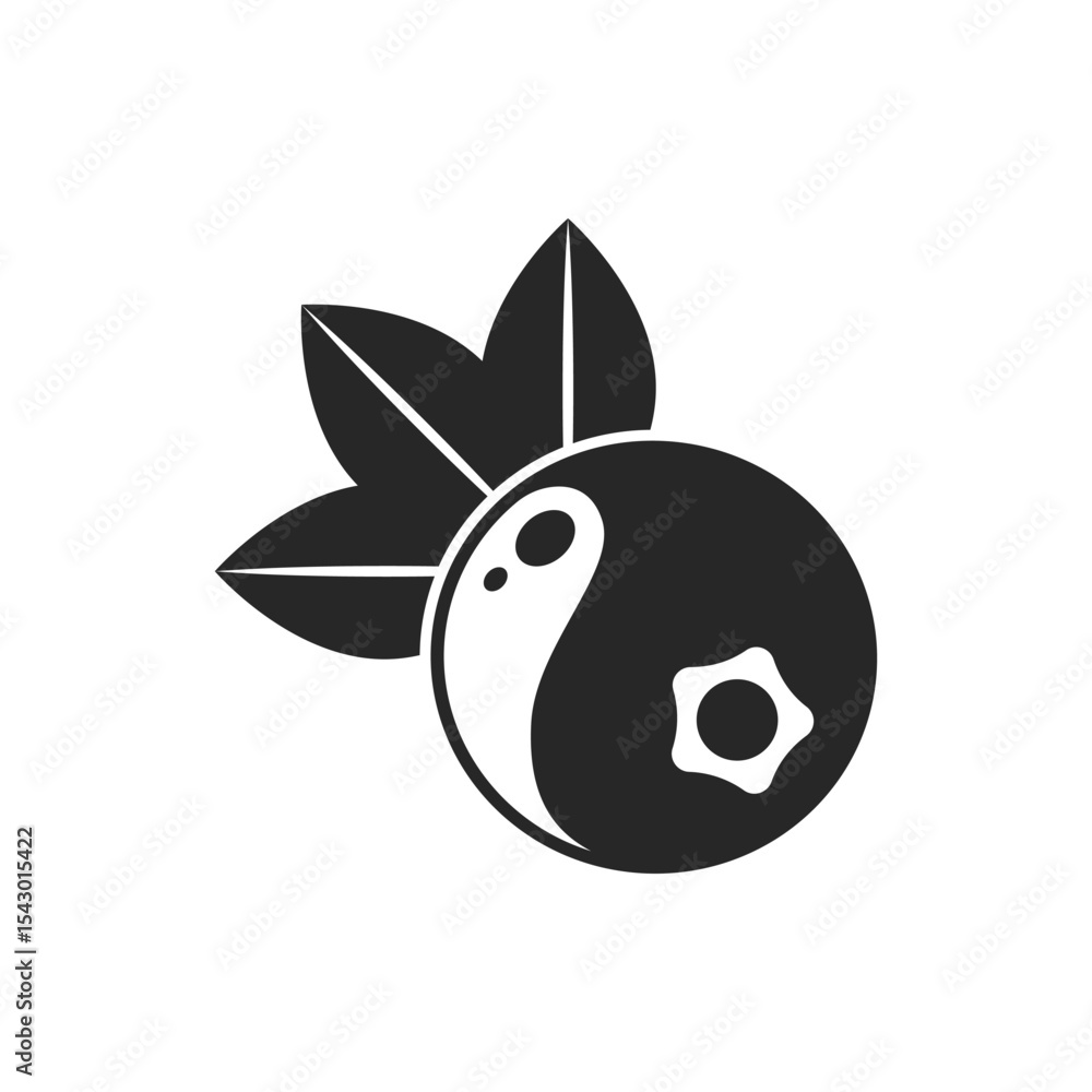 Blueberry fruit icon in flat style. Bilberry vector illustration on isolated background. Sweet berry sign business concept. Blueberry fruit icon in flat style. Bilberry vector illustration on isolated background. Sweet berry sign business concept.