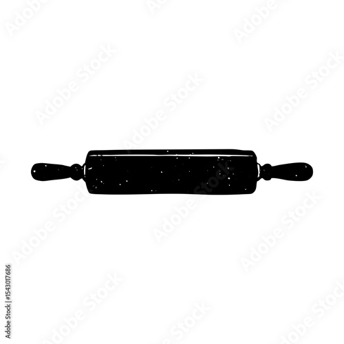 Rolling pin pastry tool kitchen utensil baking equipment cooking supplies silhouette
