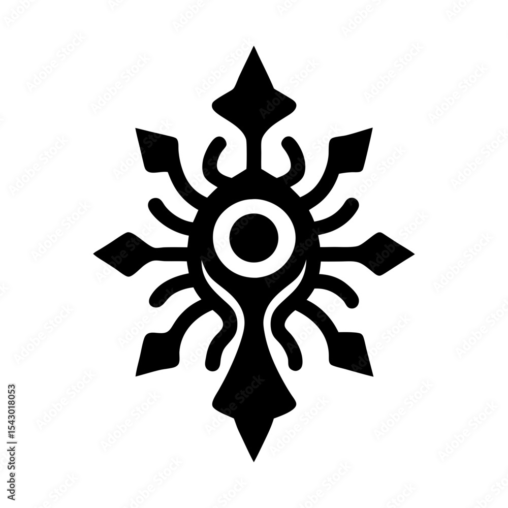 Abstract snowflake design element vector graphic winter season holiday art silhouette Abstract snowflake design element vector graphic winter season holiday art silhouette