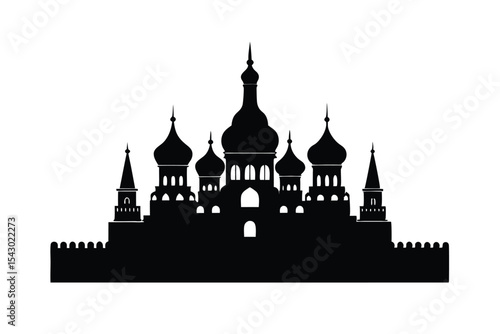 Canvas Print Kremlin Moscow Design Background Vector graphic design the