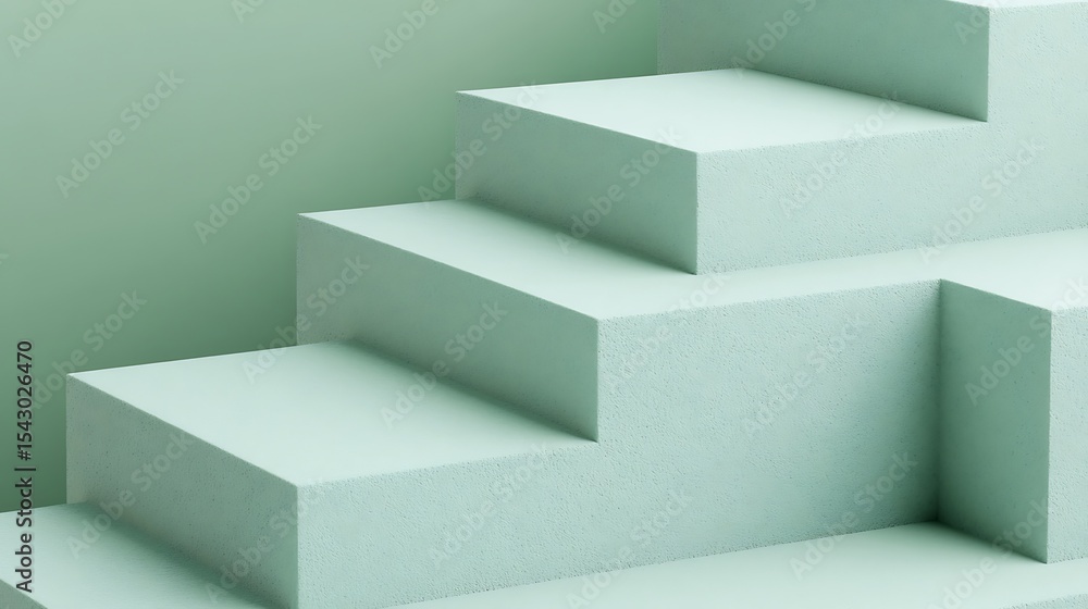 Minimalist Steps, Soft Sage Green Minimalist Steps, Soft Sage Green