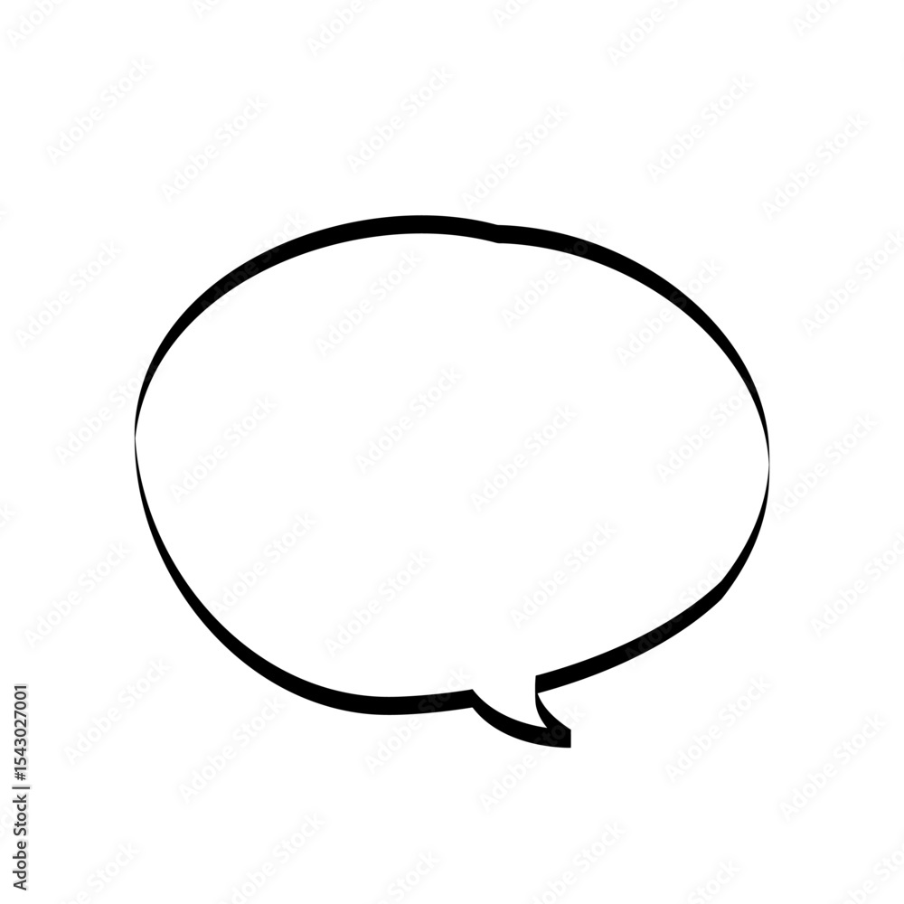 手描きの吹き出し_線画|Hand-drawn Speech Bubbles_Line Art 手描きの吹き出し_線画|Hand-drawn Speech Bubbles_Line Art