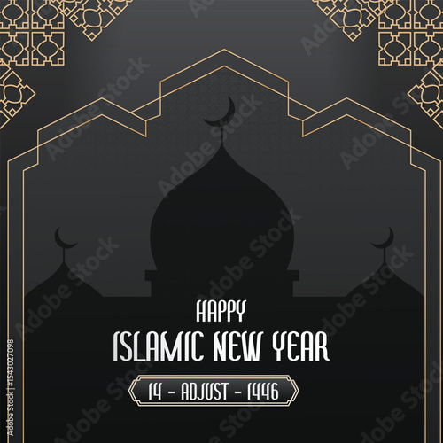 decorative gold and black ornaments with luxurious elegance
