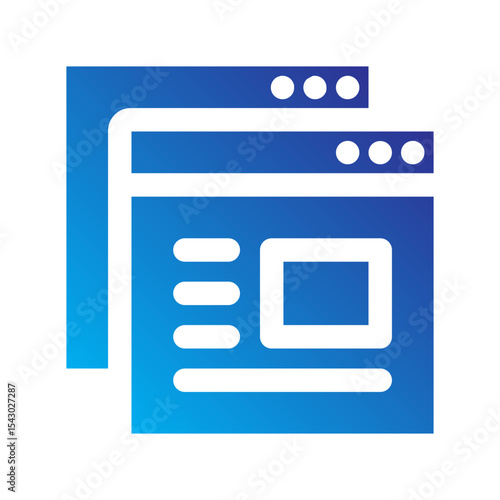 Multiple web windows representing tabs or multitasking.