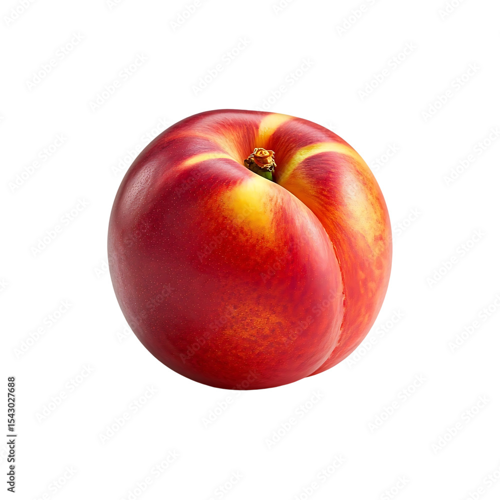 Succulent Nectarine: A close-up studio shot of a single, perfectly ripe nectarine, its vibrant colors and smooth skin promising a burst of refreshing sweetness. Succulent Nectarine: A close-up studio shot of a single, perfectly ripe nectarine, its vibrant colors and smooth skin promising a burst of refreshing sweetness.