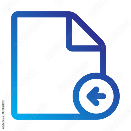 File with left arrow for importing or moving a file.