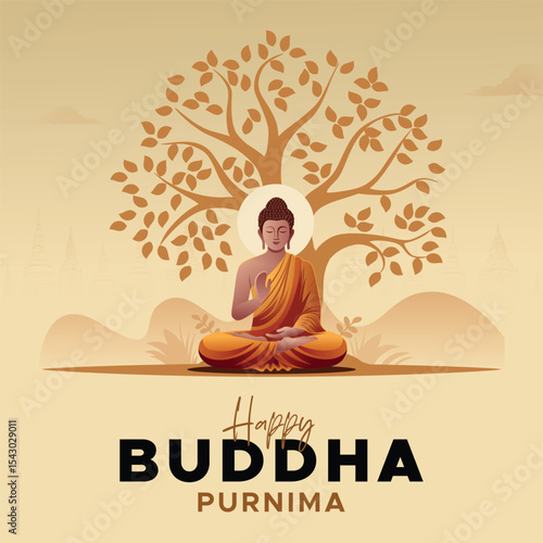 Celebrate Buddha Purnima with serene illustrations symbolizing peace, wisdom, and enlightenment. May your life be filled with calmness and compassion.  #BuddhaPurnima #Art #illustration
