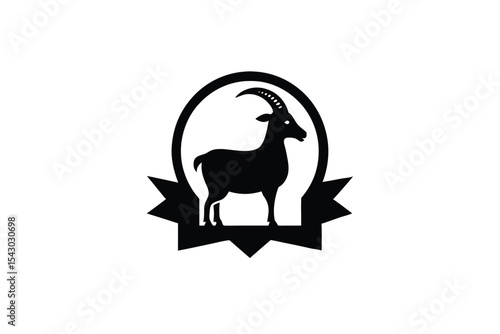 Eid al Adha Goat Sacrifice Symbol Logo and Icon Design