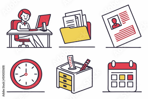 business icons set