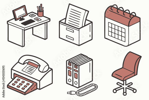 building icons set
