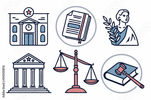 vector illustration of a set of icons