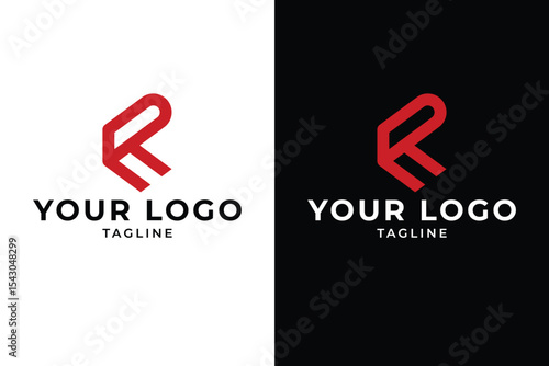 Modern Abstract Letter R Logo Design Template