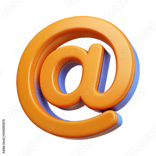 Wallpaper Mural At Sign Commercial Isolated on White Background Torontodigital.ca