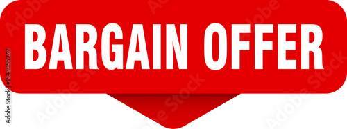 bargain offer sticker. bargain offer sign on transparent background