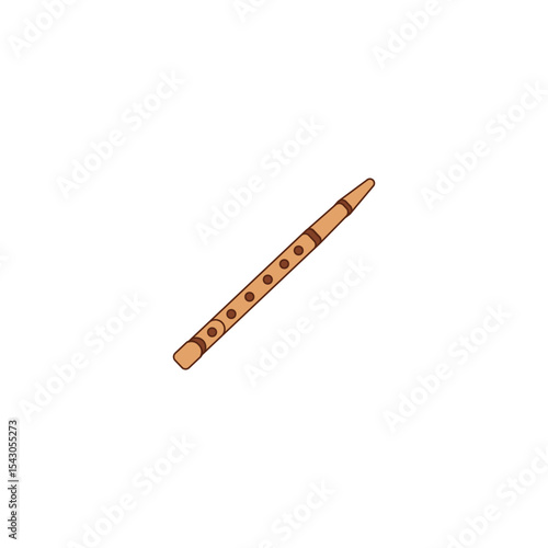 An icon of a Ney, an end-blown flute prominent in Middle Eastern and Sufi music. This symbolizes wind instruments, spiritual music, and traditional Middle Eastern melodies.