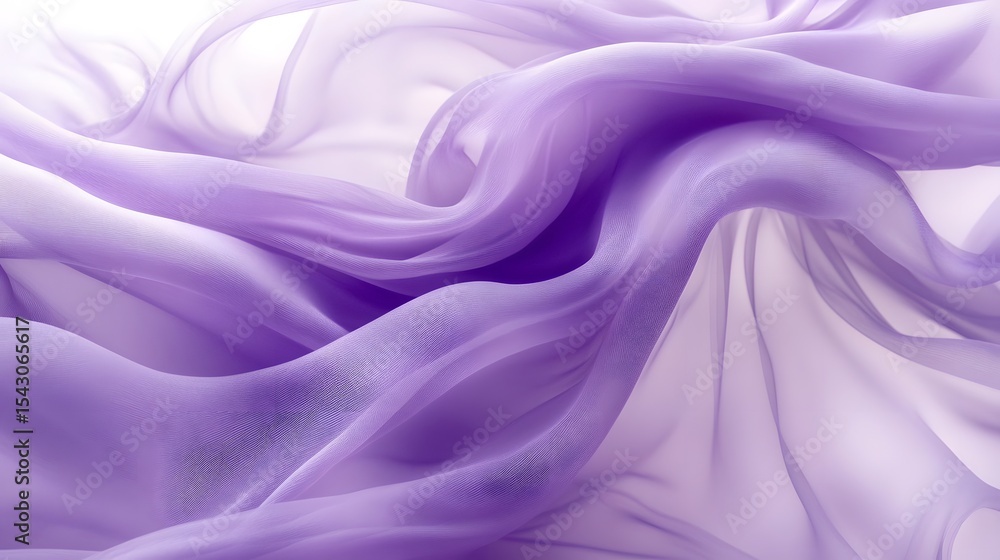 Obraz premium Soft Flowing Purple Silk Fabric With Dreamy Abstract Patterns and sophistication, perfect for artistic or creative concepts.
