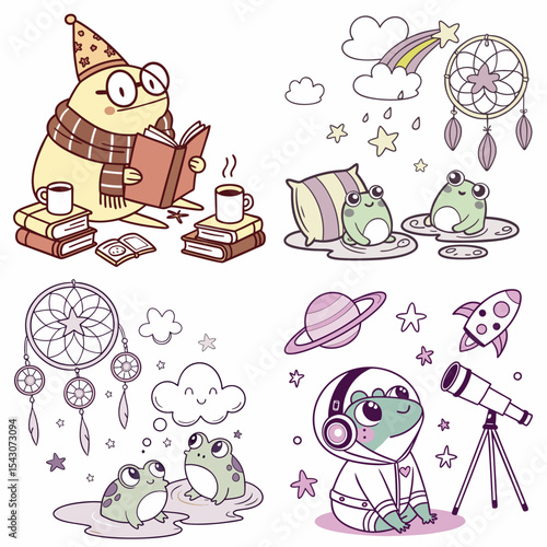 High-Quality frogss Illustrations in Various Styles – SVG Bundle