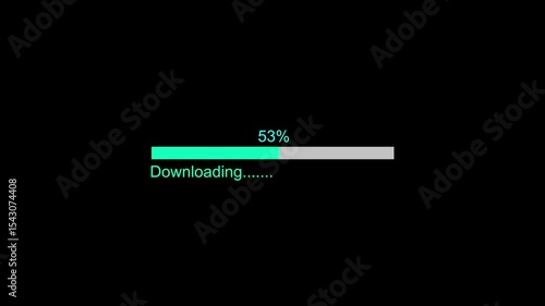 Wallpaper Mural A dynamic cyan color loading animation. glowing neon loading animation . and downloading to complete 1to 100% on a black background. and creating a stunning 4k video. Torontodigital.ca