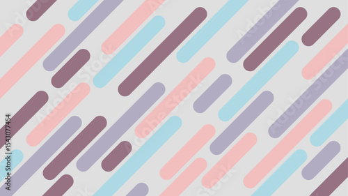 Colorful abstract diagonal rounded bars pattern background. This modern geometric design is ideal for use in web banners, digital wallpapers, presentations, or creative graphic design projects.