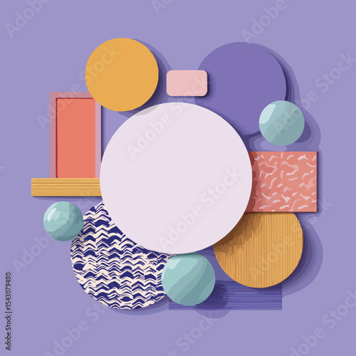 circle isolated in White Background, circle vector, Flat lay vector illustration