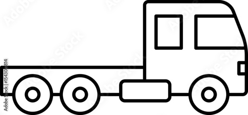 Commercial vehicles line icon set. Vector pictograms collection of container, pallet, forklift, plane, drone, helicopter, ship, train, cargo truck, warehouse.