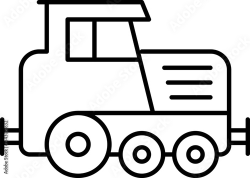 Commercial vehicles line icon set. Vector pictograms collection of container, pallet, forklift, plane, drone, helicopter, ship, train, cargo truck, warehouse.