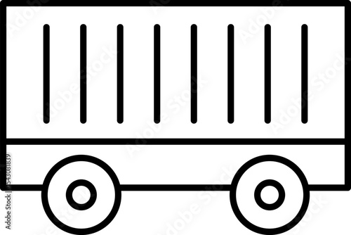 Commercial vehicles line icon set. Vector pictograms collection of container, pallet, forklift, plane, drone, helicopter, ship, train, cargo truck, warehouse.
