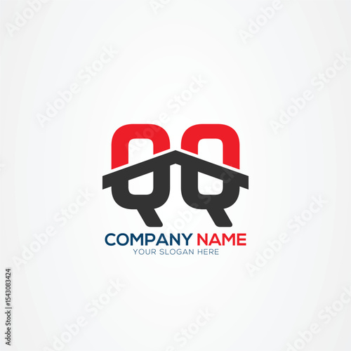 Q QQ Creative Modern Letters Logo Design Element