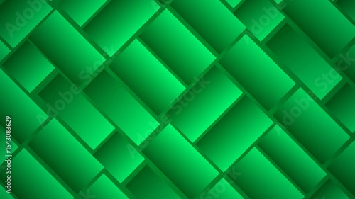 Abstract  green animation background with triangles