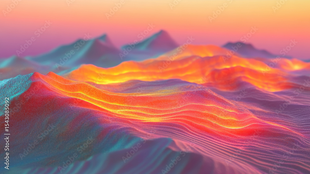 Illuminated desert landscape gigapixel detail of a warm sunset in nature photography Illuminated desert landscape gigapixel detail of a warm sunset in nature photography
