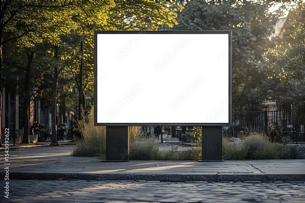 big square billboard on the side of the road big square billboard on the side of the road