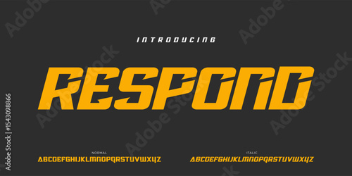 Sport Modern Future Logo Alphabet Font. Typography Abstract Italic Bold Fonts Technology, Sport, Movie Brand and Logos. Vector Illustration